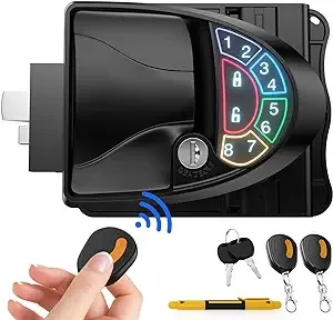 RISTOW Upgraded V3.0 RV Keyless Entry Door Lock RL002-A, Waterproof & Shockproof RV Door Lock with Backlit Keypad All Metal RV Door Lock Keyless Entry for Travel Trailer Camper RV Accessories - Black