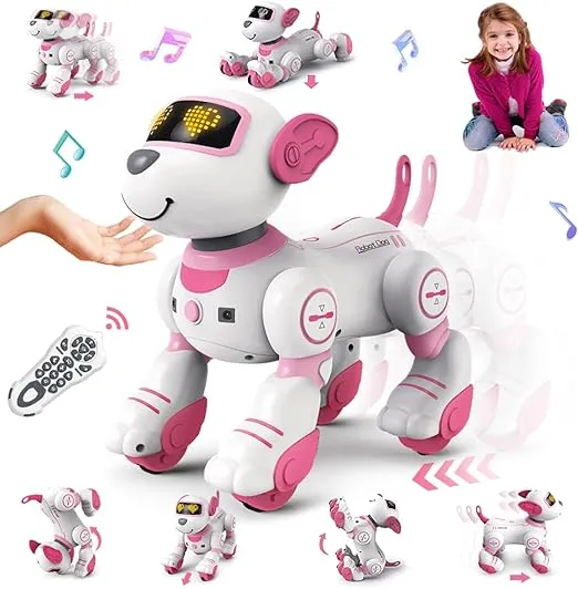 Robot Dog, Remote Control Dog Robot for Kids, Smart Dancing Walking RC Robot Puppy, Electronic Pets Gift for Kids Boys & Girls