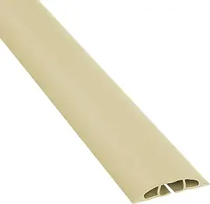 D-Line 6 Foot Floor Cord Cover | Cable Protector | CC-3 | Beige, Size: 6'