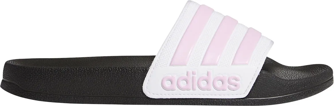 Adidas Kids Adilette Shower Slides Black/White 1