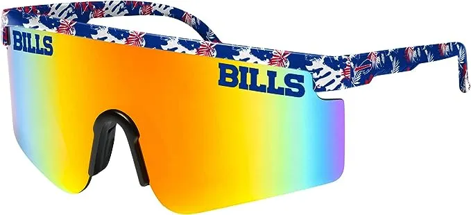 FOCO Men's NFL Team Logo Large Frame Sunglasses