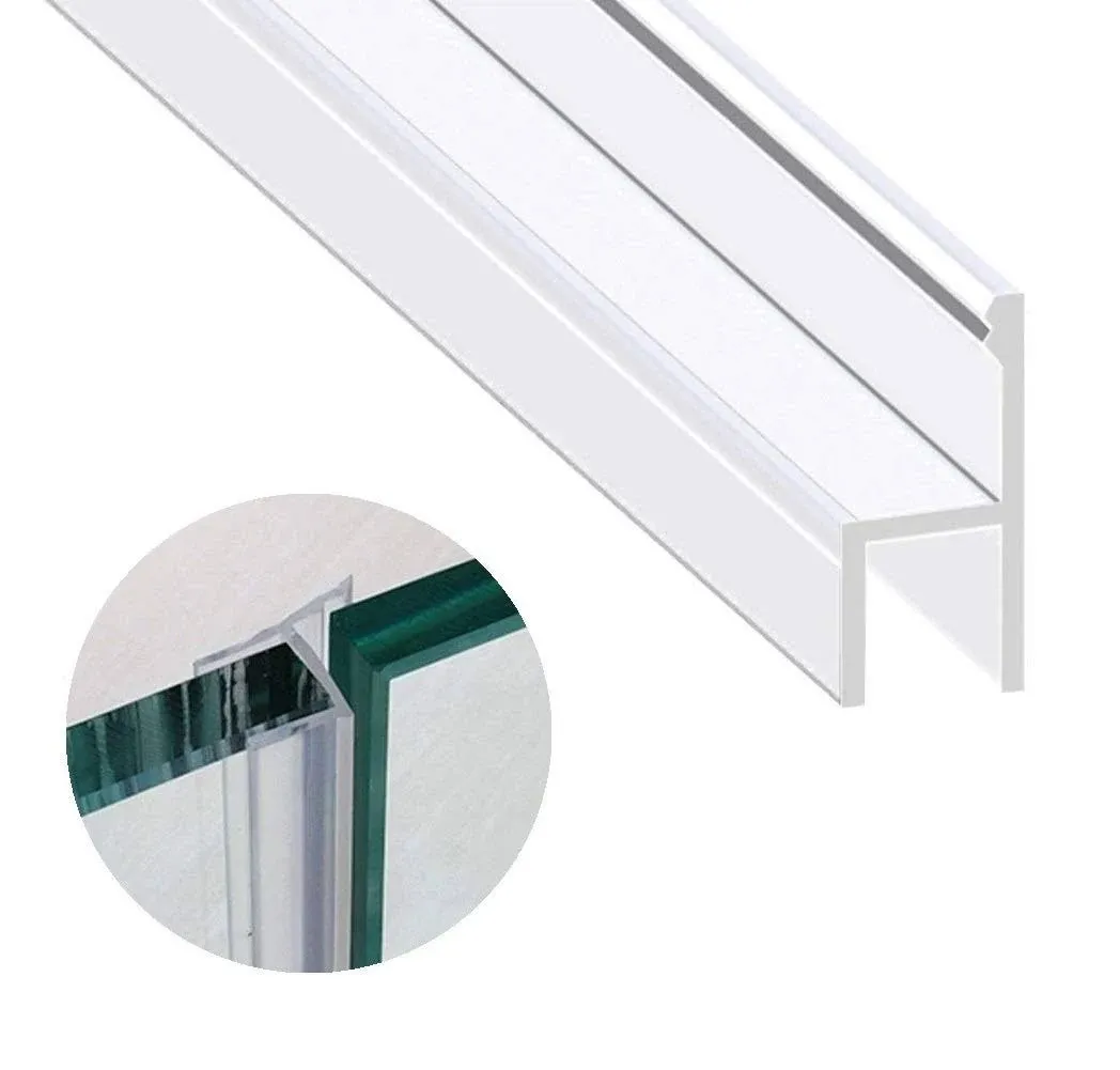 Glass Door Seal Strip, 120 Inch Soft Shower Door Sweep to Stop Leaks, Shower