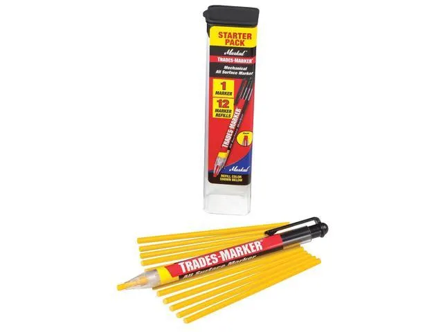 Markal 96131 Trades-Marker Starter Pack, Yellow