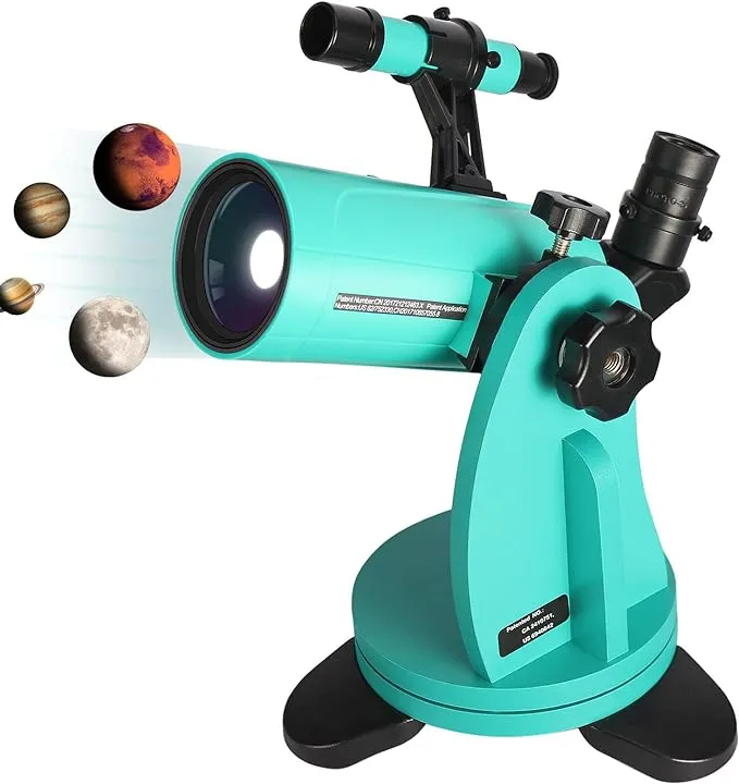 Maksutov-Cassegrain Telescope for Adults Kids Astronomy Beginners, Sarblue Mak60 Catadioptric Compound Telescope 750x60mm, Compact Portable Travel Telescope, with Tabletop Tripod Phone Adapter