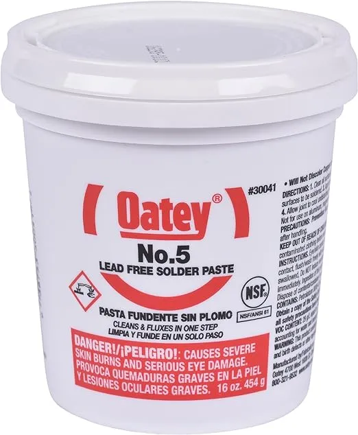 Oatey 30041 16 oz. No. 5 Paste Flux