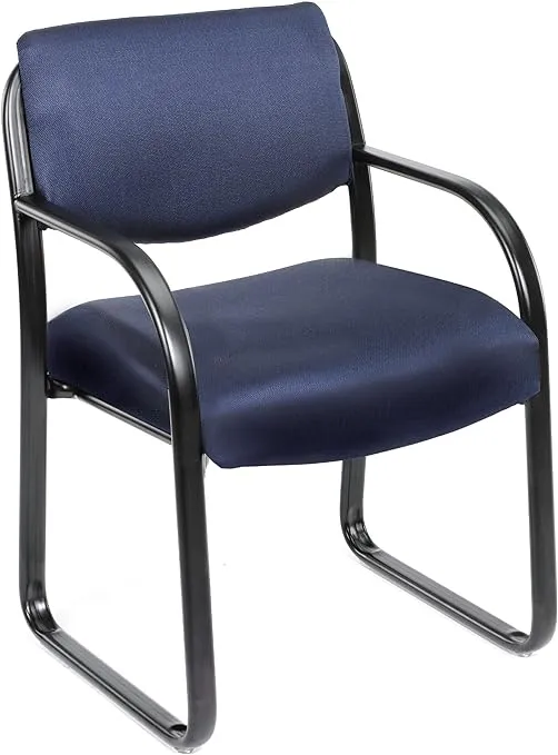 Boss Office Products Fabric Guest Chair in Blue