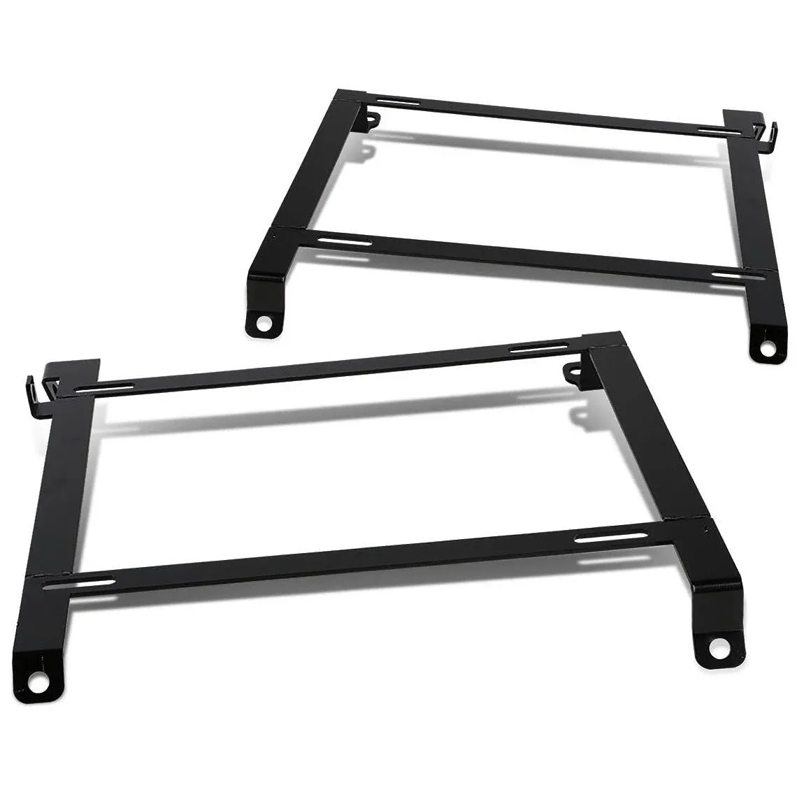 DNA MOTORING SBK-LM-240SX Pair of Low Mount Tensile Steel Seat Brackets Compatible with S13/S14 89-98, Black