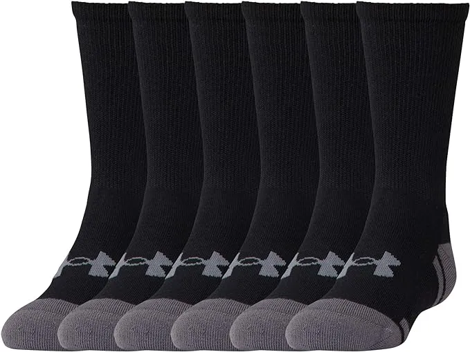 Under Armour Kids' Resistor 3.0 Crew Socks, Multipairs