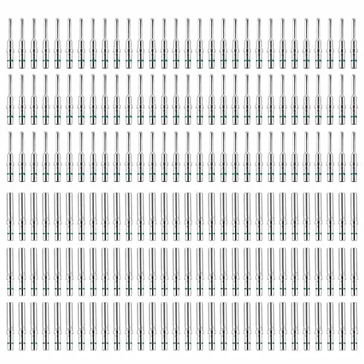 JRready 90 Pairs Deutsch Connector Pins and Sockets Solid Contacts Size 16 ST6281 - Male Pins 0460-215-16141/ Female Pins 0462-209-16141, DT Connector Terminals Wire Size 14-20AWG