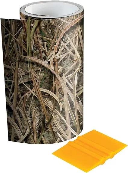 Mossy Oak - 14003-7-SGB Graphics 6" x 7' Shadow Grass Blades Camouflage Tape Roll - Camo Vinyl with a Matte Finish - Ideal for Covering Guns, Bows, Cameras, and Other Hunting Accessories. Squeegee Included.