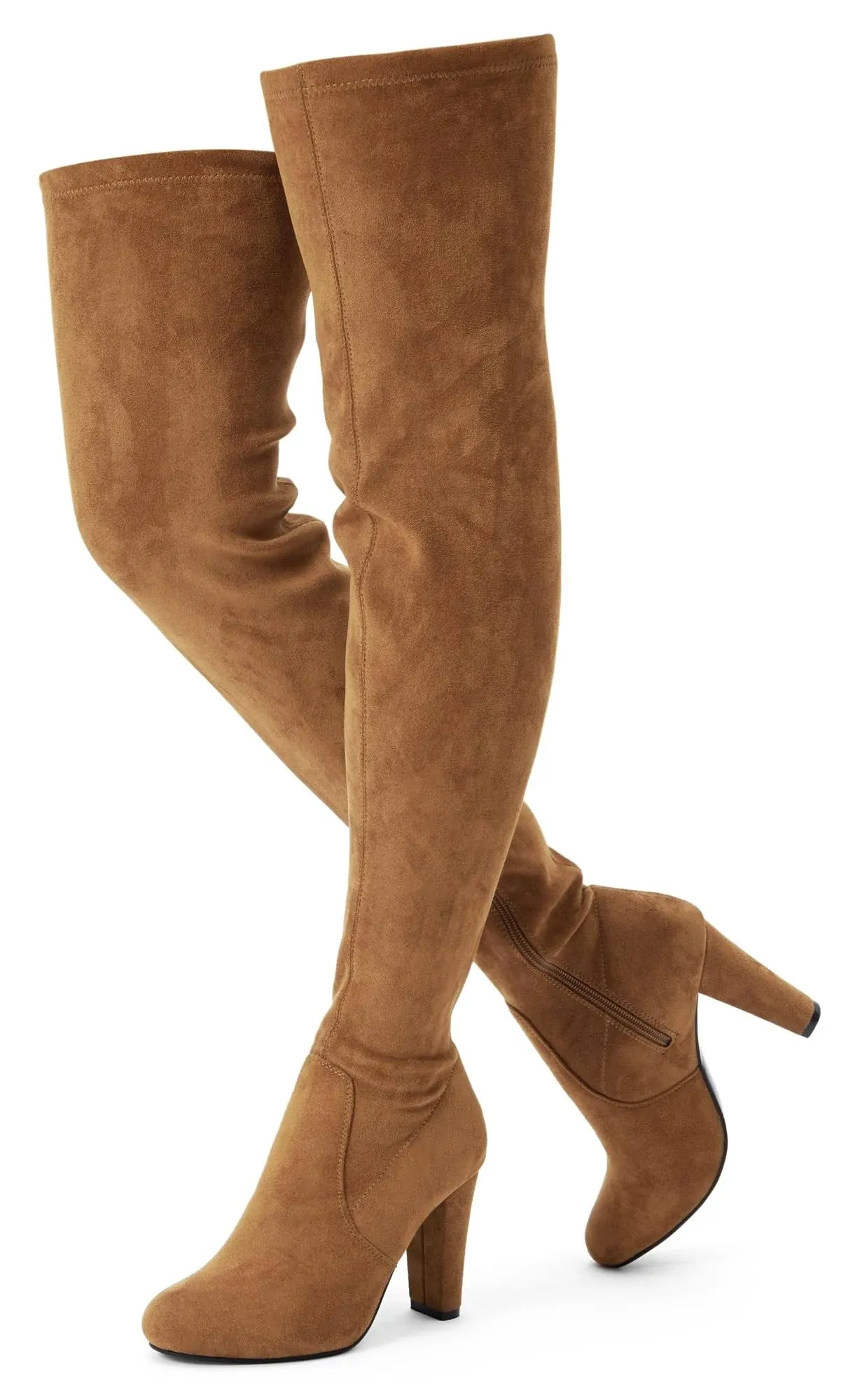 Vepose Women's 992 Thigh High |Over The Knee Boots Suede Long Boot with Inner Zipper