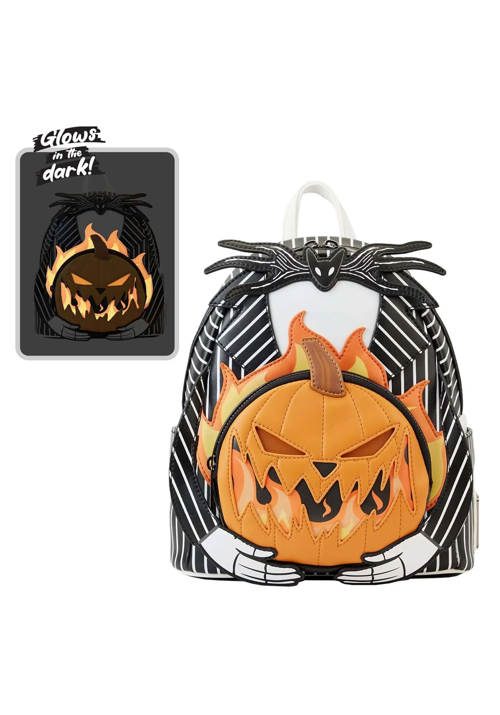 Loungefly Nightmare Before Christmas Jack Pumpkin Head Double Strap Shoulder Bag 