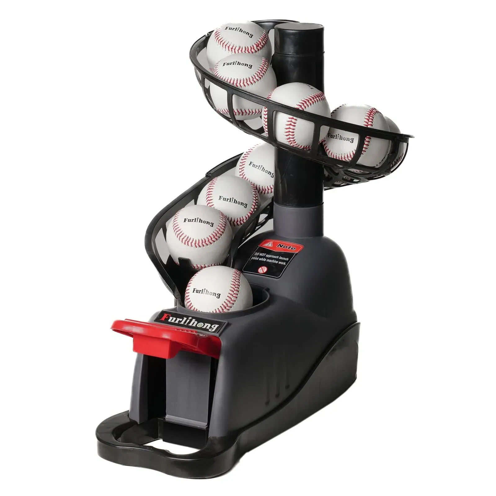 898BH Baseball Soft Toss Machine, Angle Adjustable, Step on Paddle and Release t