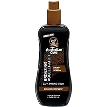 Australian Gold Dark Tanning Accelerator Spray Gel, 8 Ounce | Moisturize & Hydrate Skin | New Packaging Same Great Formula (a70003)