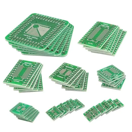 40pcs PCB Proto Boards SMD to DIP Adapter Plate Converter TQFP (32 44 48 64 84 100) SOP SSOP TSSOP 8 10 14 16 20 23 24 28