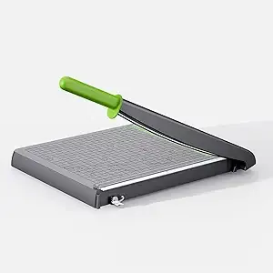 Swingline Guillotine Paper Cutter Heavy Duty 12 Inch Paper Cutting Board with Guard Rail