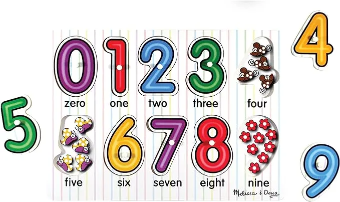 See-Inside Numbers Peg Puzzle