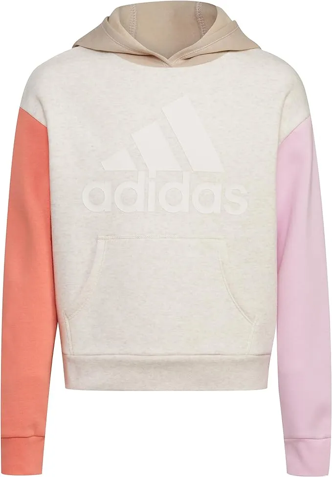 adidas Girls' Gradient Fleece Pullover Hoodie