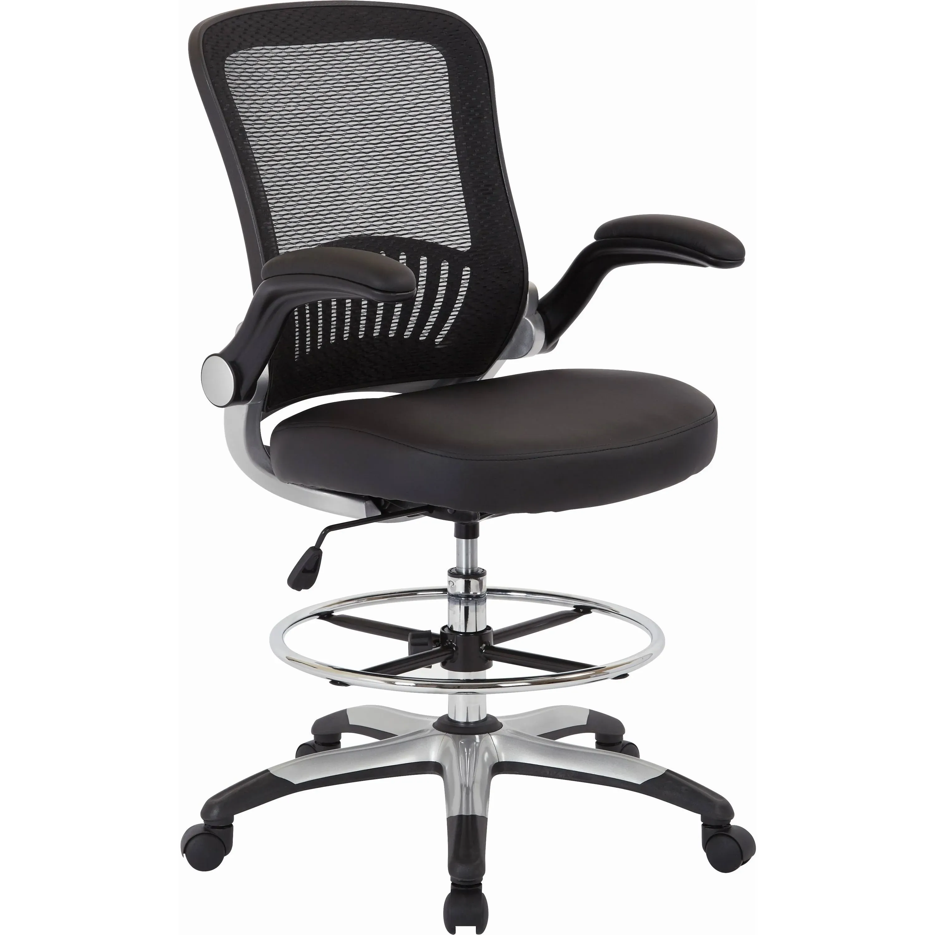 Mesh Back Drafting Chair Black