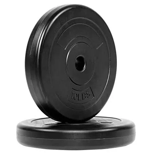 Balancefrom Vinyl Standard 1-Inch Plate Weight Plate for Strength Training and ...