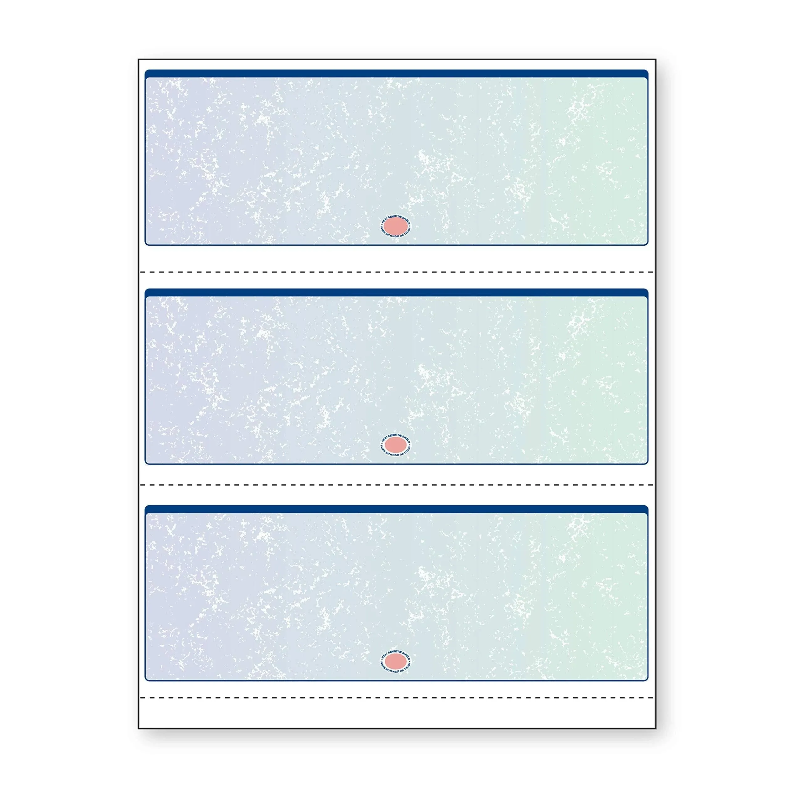 DocuGard - Premier Prismatic Check, 13 Features, 8.5 x 11, Blue/Green Prismatic, 500/Ream