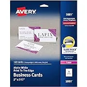 AVERY AVE5881 - Print-to-The-Edge Two-Sided Business Cards by