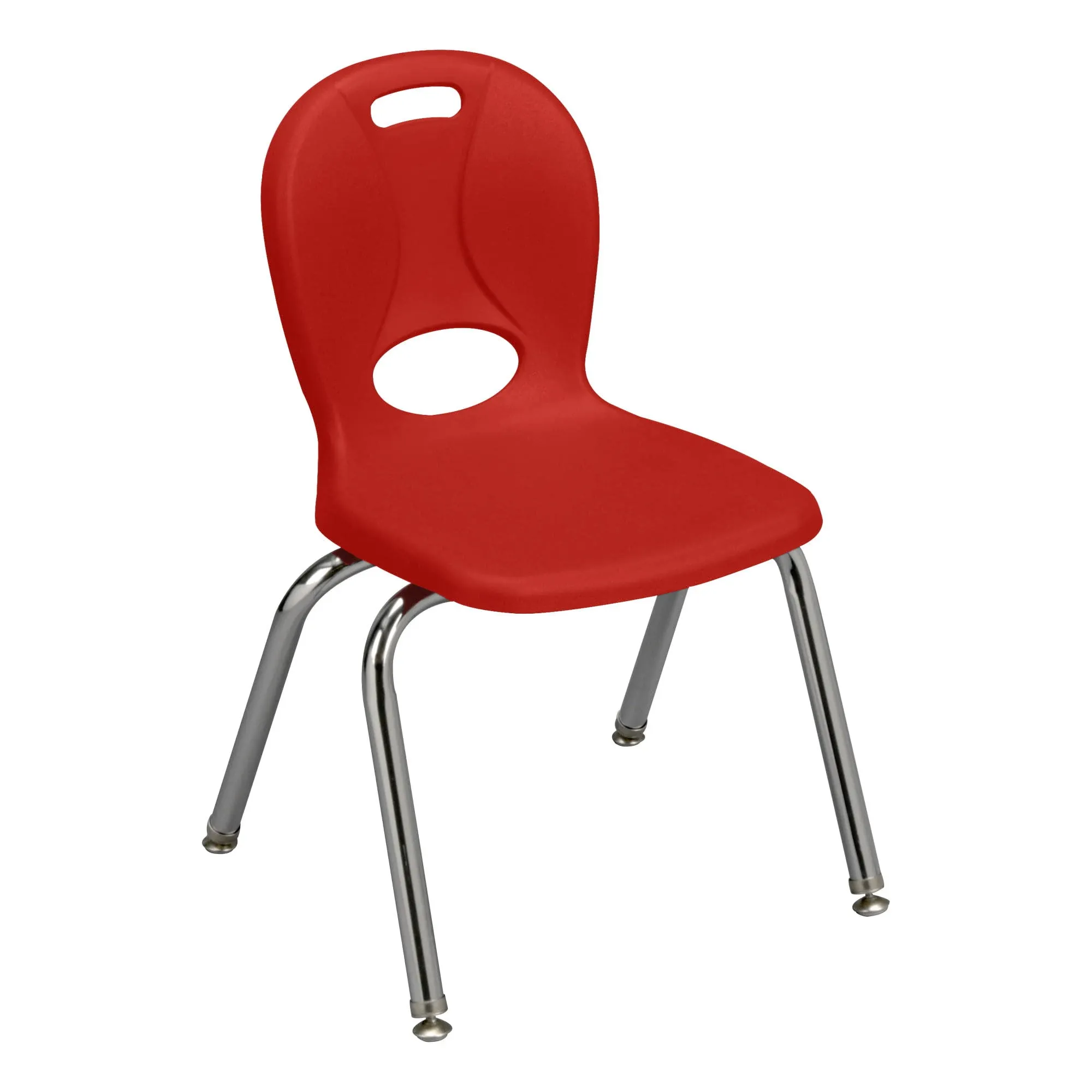 Learniture Structure Series Preschool Chairs, 12" Seat Height, Red, LNT-112-CSW-RD (Pack of 4)