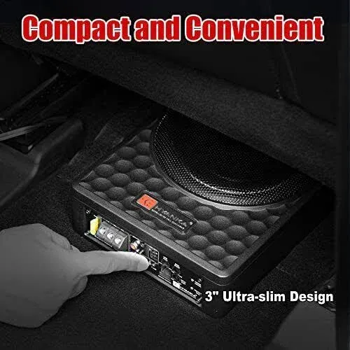 400w Car Audio, Slim And Compact Design 8 Inch Powered Underseat