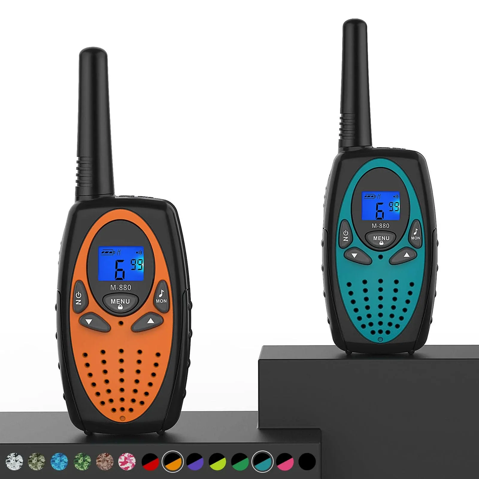 Topsung Two Way Radios for Adults, M880 FRS Walkie Talkie Long Range with Vox ...