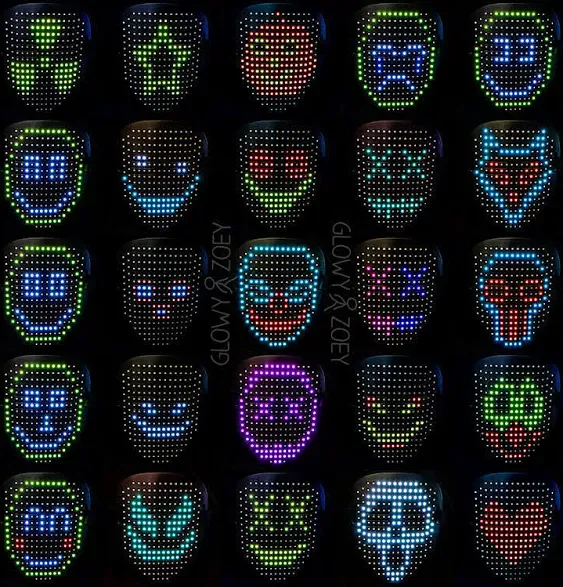 LED Face Changing Mask