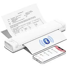 COLORWING M08F Tattoo Stencil Printer Bluetooth, Stencil Printer for Tattooing, Tattoo Printer Machine on Skin, Thermal Printer Tattoo Wireless, Small A4 Tattoo Transfer Paper Printer（Black）