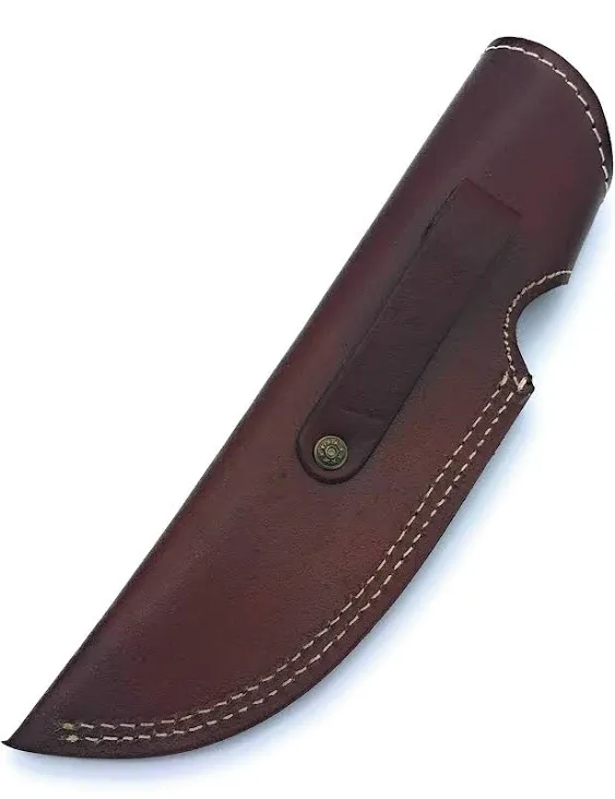 9" long handmade leather sheath For Fixed blade knife