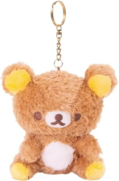 Rilakkuma Caramel Latte Keychain Plushie