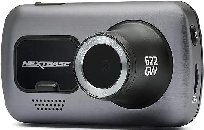 Nextbase - Cámara de salpicadero de 622 GW con Tarjeta de Memoria Micro SD de 128 GB, Cámara de salpicadero para Coches con grabación automática True