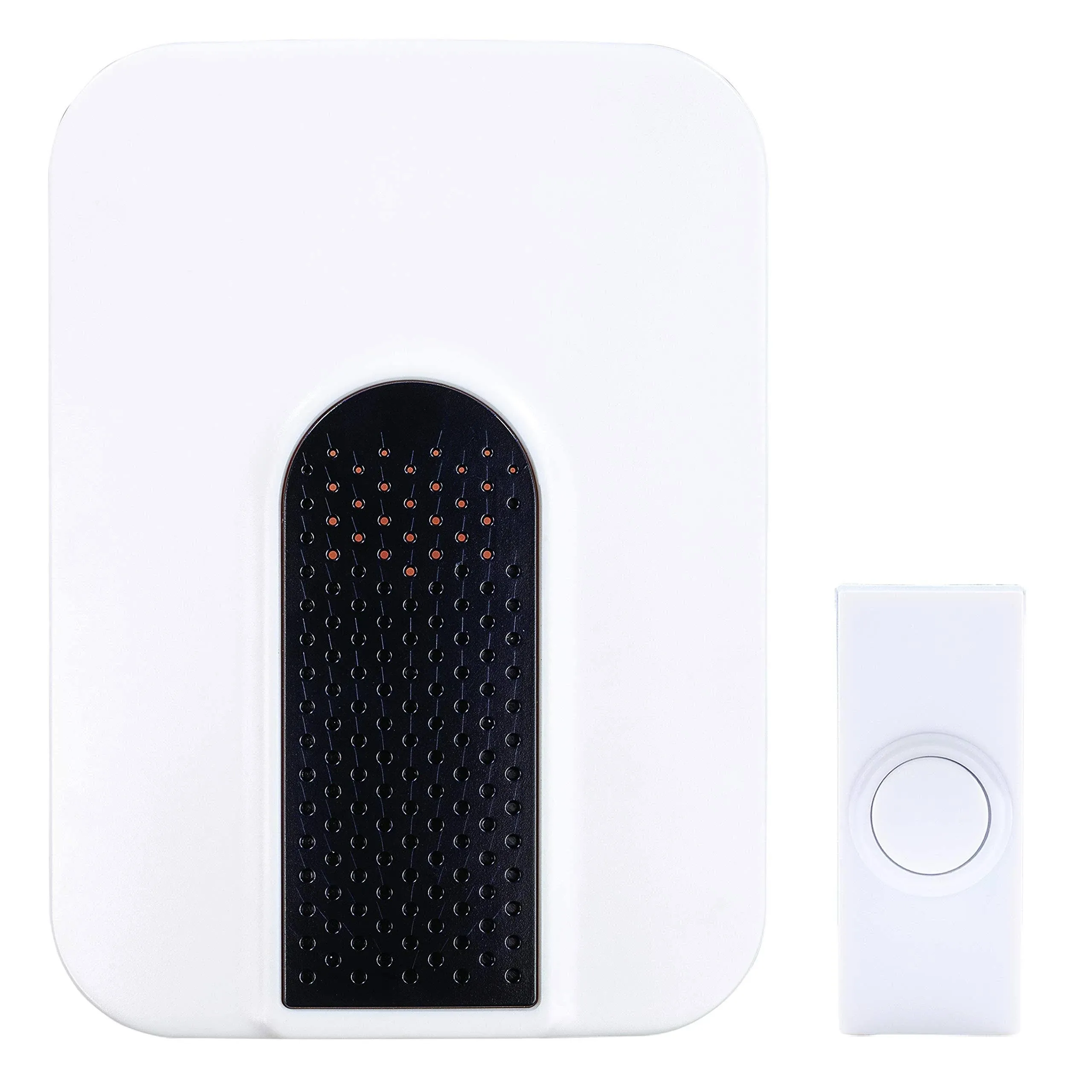 HeathZenith Wireless Battery Doorbell Kit, Black/White