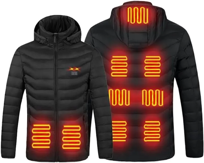 Super Therma Heated Jacket for Women and Men with Battery Pack 5V Heated Coat ...