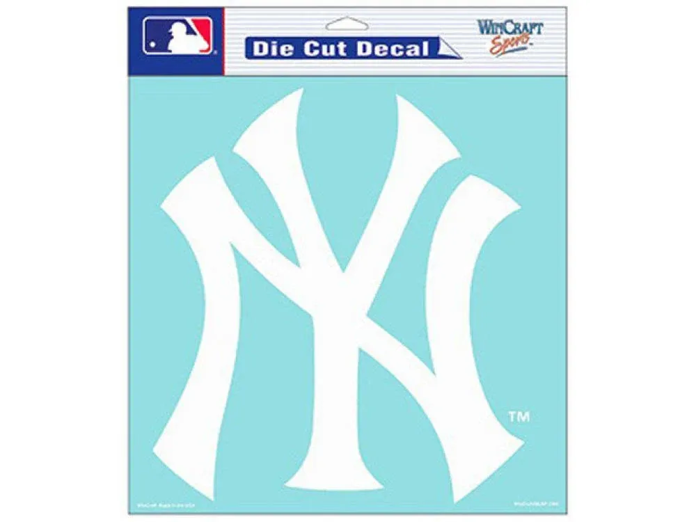 New York Yankees Die-Cut Decal - 8"x8" White