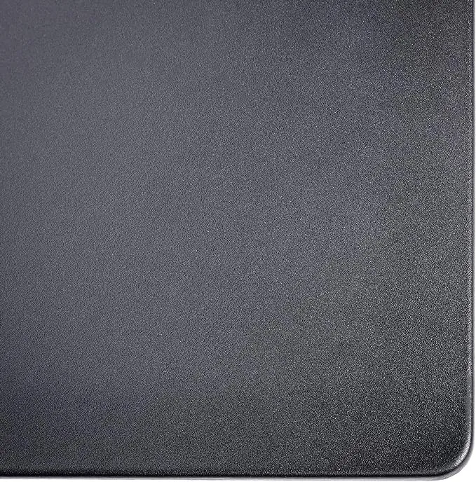 Dacasso Pad Without Side Rails Luxury Leather Blotter for Writing-Executive Desk Surface Protector, 30” x 19”, Black