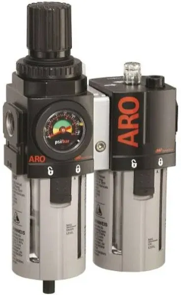 ARO C38341-600-VS Air Filter-Regulator-Lubricator Combination, 1/2" NPT