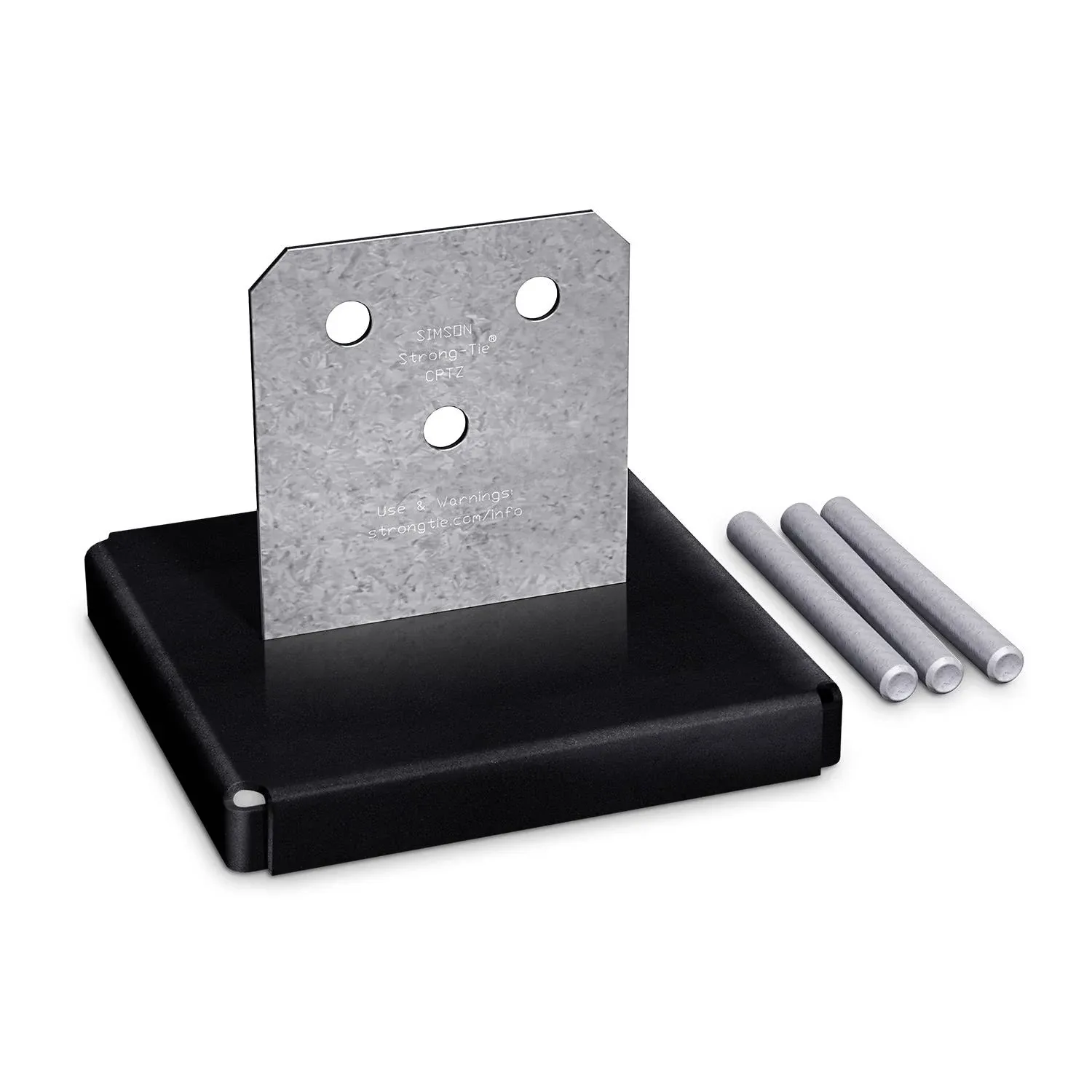 Simpson Strong-Tie CPT88Z - ZMAX Galvanized Concealed Post Base for 8x8