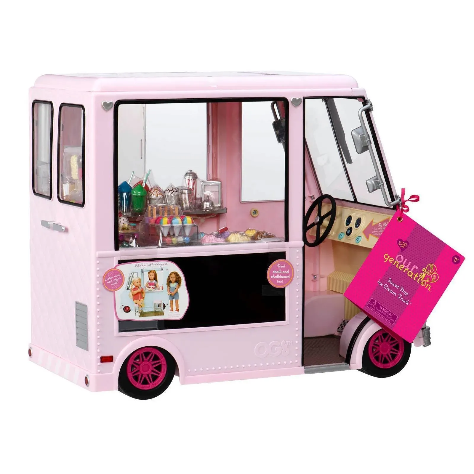 Our Generation Sweet Stop Ice Cream Truck - Pink