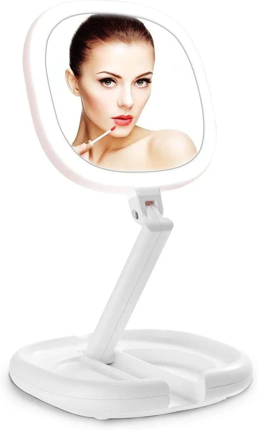 Lighted Makeup Mirror, 1X8X Double Sided Magnifying Mirror, Vanity Mirror 8x