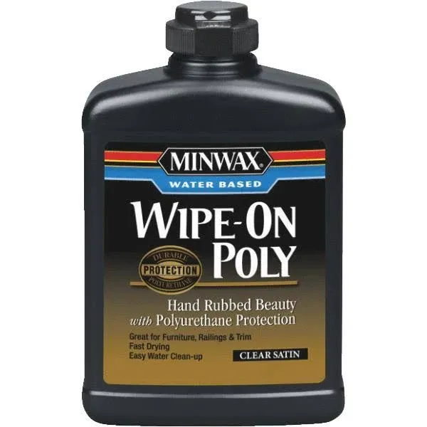 Minwax 409160000 Wipe-On Poly, Pint, Gloss (Water Based)