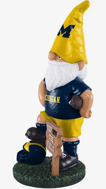 FOCO Michigan Wolverines NCAA Keep Off The Field GnomeFOCO Michigan Wolverines NCAA Keep Off The Field Gnome