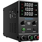 DC Power Supply Variable, 0-30V 0-10A Adjustable Switching DC Regulated Bench Power Supply with 20W USB & Type-C Quick-Charge, Encoder Knob, Output Switch, 4-Digit LED Display - SPS-3010M