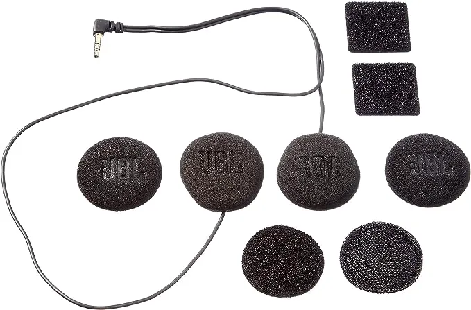 Cardo 45mm Audio Set, Works with Most Helmet Communicators (Single Pack), Black