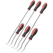 ROTATION 6-Piece Heavy Duty Car Vehicle Trim Clip Removal Set Door Upholstery Remover Chrome Car Door Panel