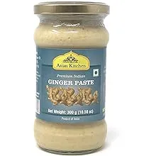 Asian Kitchen Ginger Cooking Paste 10.5oz (300g) Glass Jar ~ Vegan | Gluten Free | NON-GMO | No Colors | Indian Origin