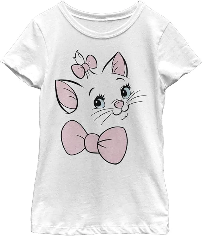 Disney The Aristocats Marie Big Face Youth Girls T-Shirt | BoxLunch