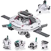 AESGOGO STEM Projects for Kids Ages 8-12, Solar Robot Toys 6-in-1 Science Kits DIY Educational Building Space Toy, Christmas Birthday Gifts for 7 8 9 10 11 12 13 Year Old Boys Girls Teens.